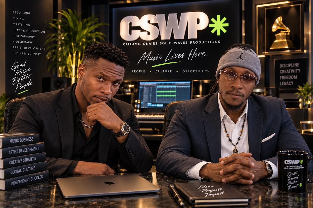 Approved CSWP leadership image: Shaune Forrest, known as Shaune Songz, on the left; Stephen Forrest, known as Sali@m, on the right.